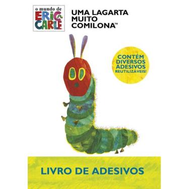 Imagem de Livro - Eric Carle, Uma Lagarta Muito Comilona - Livro de Adesivos