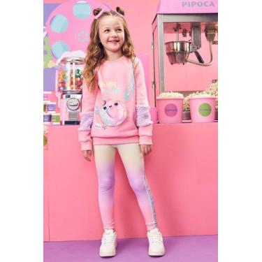 Imagem de Conjunto Moletom Infantil Casaco e Legging Kukiê 71826 - kukie, 12, Ro