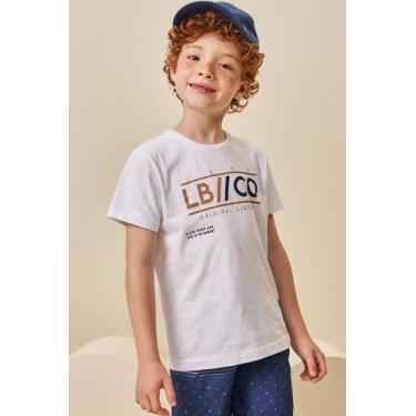 Imagem de Camiseta Infantil em Meia Malha 74955 LucBoo - Luc Boo, 8, Branco