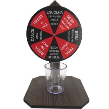 Imagem de Jogo Roleta Copinho Dose Acrílico Drink Shot - RD Store