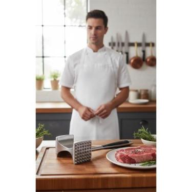 Imagem de 2x Amaciador Carne Alumínio Preto/Prata - Suculência Garanti - Congrat