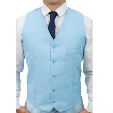 Imagem de Colete Social Masculino para terno  - Fressart, Azul bebe, G