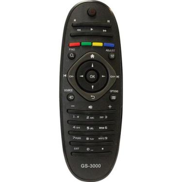 Imagem de Controle Remoto P/ Tv Lcd Philips Oval Gs-3000 Gigasat