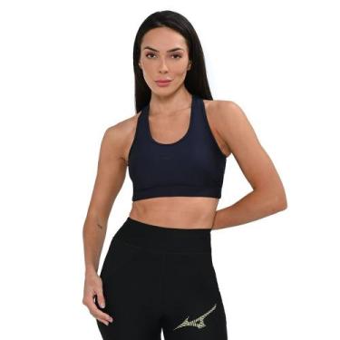 Imagem de Top de Treino Mizuno Sportwear Feminino, G, Azul