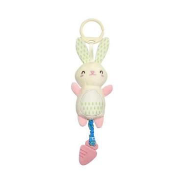 Imagem de Chocalho De Pelúcia Macio Com Alça Para Bebês, Brinquedo Sensorial Par