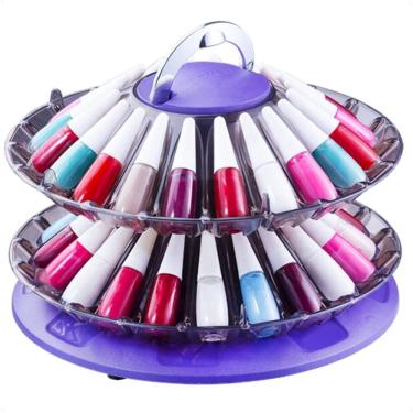 Imagem de Organizador de Esmalte Giratório Dompel Smaltbell Twist Roxo 3355