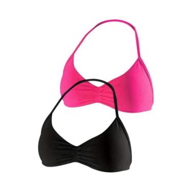 Imagem de Top Esportivo Feminino Acolchoado Com Costas Abertas, Tipo Halter, Par