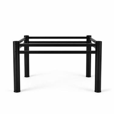 Imagem de Base Para Mesa De Jantar Pedra Granito Vidro Madeira de 120 x 80 - SOM