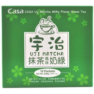 Imagem de Chá Verde Uji Matcha Sabor Leitoso Casa 10 Sachês