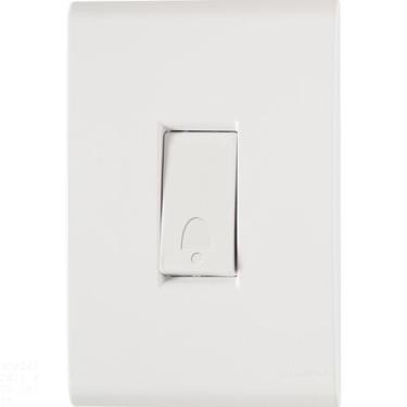 Imagem de Conjunto 4x2 com 1 Pulsador Campainha Tramontina Liz 10 A 250 V Branco