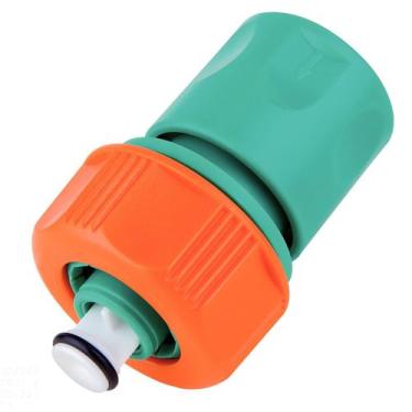 Imagem de Engate Rápido com Aquastop Tramontina em Plástico para Mangueira 5/8" 