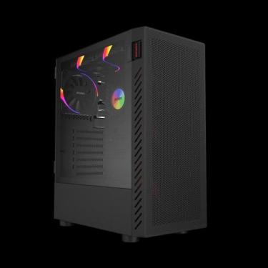 Imagem de Gabinete Gamer Pcyes Bolter Black Vulcan - Gbbvpbr
