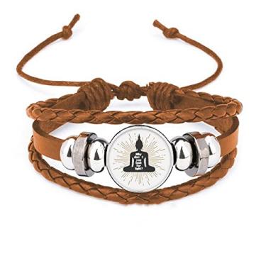 Imagem de un brand Pulseira Light Pursuit Search Darkness com ornamento de joias de couro