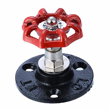 Imagem de 1 pc de porta de ferro fundido botão de gaveta industrial Válvula de vapor estilo ganchos de gancho de gabinete de gavetas YYDFPIIA