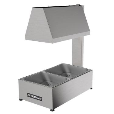 Imagem de Conservador De Frituras 2 Cubas Pequenas Metalcubas Mcf 02Cp