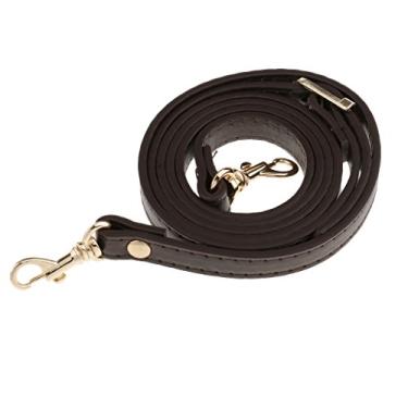 Imagem de LoveinDIY Bolsas de couro ajustáveis com alça de cinto e acessórios de substituição 120 cm alças, Café
