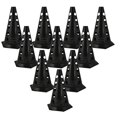 Imagem de Cone Furado Demarcatório Black 20 Unidades Agilidade Funcional