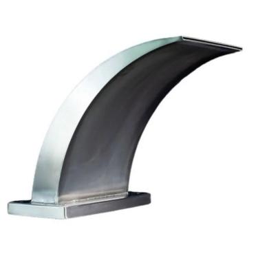 Imagem de Cascata Para Piscina Wave Grande - Aço Inox Escovado