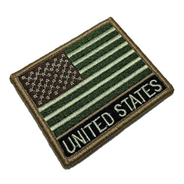 Imagem de BP0055NV03 Bandeira EUA Patch Bordado Fecho Contato