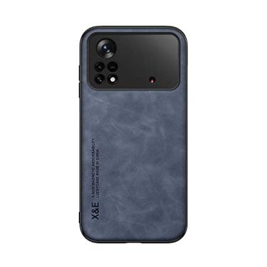 Imagem de Kepuch Silklike Capa para Xiaomi Poco X4 Pro 5G - Case Placa de Metal Embutida para Xiaomi Poco X4 Pro 5G - Azul