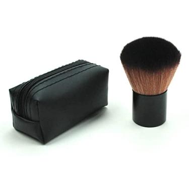 Imagem de Blush Bronzer Loose Powder Foundation Pincel liso para cabelo sintético com tampa Contour Beauty Makeup Tools pincéis de maquiagem, 3