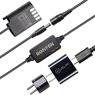 Imagem de RONFEN DMW-DCC17 DC Acoplador DMW-BLK22 Kit de adaptador de alimentação USB-C DMW-DCC17 Kit de adaptador de alimentação CA compatível com câmeras Panasonic LUMIX DC-S5 S5K DC-S5GK GH5 II GH6 Punho de bateria DMW-BGS5