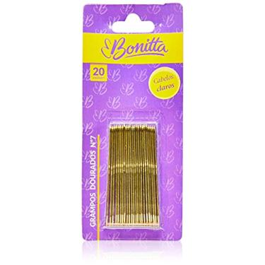 Imagem de Marco Boni Grampos Para Cabelo N. 7 Com 20 Unidades Dourado Linha Bon Dourado
