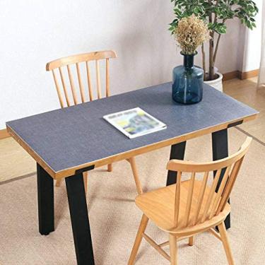 Imagem de REJOON Toalha de mesa resistente à água protetor de mesa protetor de mesa de PVC ecologicamente correto 3mm capa de mesa de fácil cuidado protetor de mesa para mesa de café-D-70X70cm (cor: C, tamanho: 70X130cm)