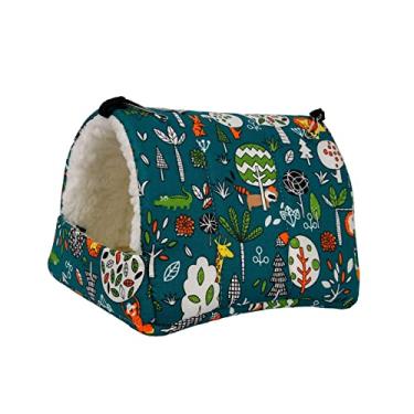 Imagem de Hamster, Rede, Cama, Acessórios, Esconderijo, de Cama, Casa para Rato, Chinchila, Pequenos Animais, Furão, Planador de, azul