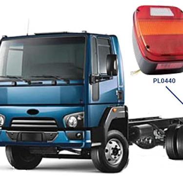 Imagem de Lanterna Traseira Cargo 815 1119 1317 Worker Delivery Titan Sem vigia Lente tricolor Lado direito Lente Pl0441 VWT12945096 98HU13404AA