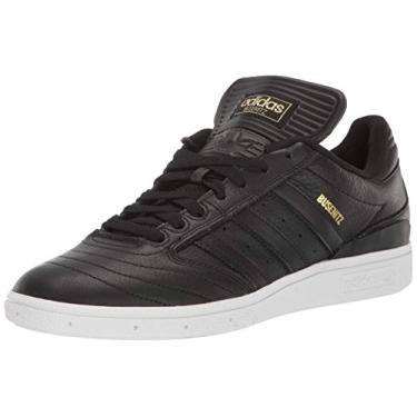 Imagem de adidas Originals Tênis de skate masculino Busenitz, Núcleo preto/dourado metálico/branco nuvem, 4