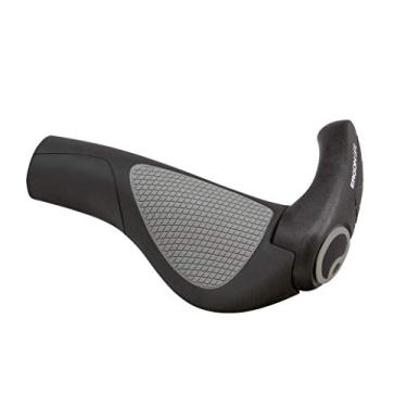 Imagem de Ergon - GP2 Garras ergonômicas para guidão de bicicleta com suporte de barra de tamanho pequeno | Compatibilidade regular | para bicicletas híbridas e de montanha | Pequeno | Preto/Cinza