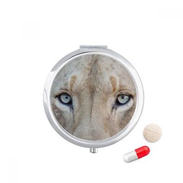 Imagem de Organizador Terrestre Animal Selvagem Leão Branco Caixa de Armazenamento de Remédio