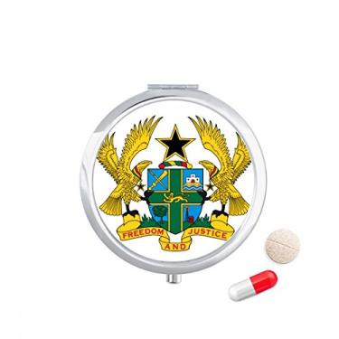 Imagem de Porta-comprimidos com emblema nacional da África do Gana, bolso e caixa de armazenamento de medicamentos