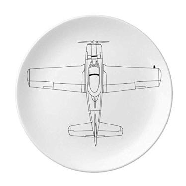 Imagem de Placa de arma, diagrama de aeronaves, decoração de porcelana, louça, louça de jantar
