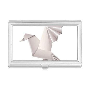 Imagem de Origami abstrato geométrico padrão pombo porta-cartões porta-cartões carteira