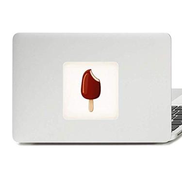 Imagem de Adesivo de vinil para laptop com picolé e sorvete de chocolate crocante, decoração de PC