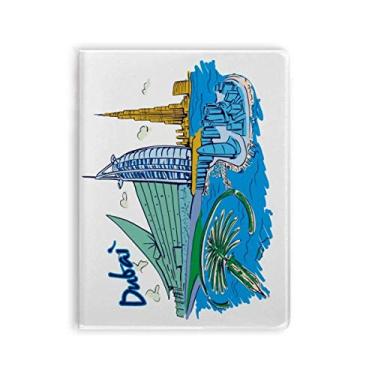 Imagem de Caderno de aquarela para Dubai dos Emirados Árabes Unidos Diário capa macia