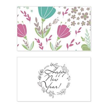 Imagem de Punch Flower Plant Paint New Year Festival Greeting Card Bless Message Gift
