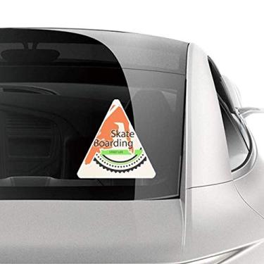 Imagem de DIYthinker Adesivo de carro de ilustração de esportes de inverno skate skate Boarding Athletes decalque de bagagem