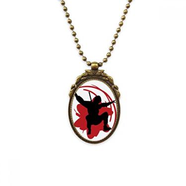 Imagem de DIYthinker Bushido Sakura – Chaveiro vintage com pingente de contas (Japão)