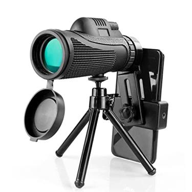 Imagem de Telescópios monoculares 12x50, BAK-4 Prism portátil à prova d'água antiembaçante Adultos escopo monocular Acessórios para telefones celulares, para shows ao ar livre, esportes, viagens, observação de pássaros
