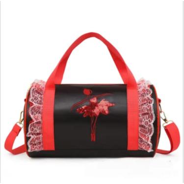 Imagem de Bolsa Ballet Balé Saco De Dança, Mochila Bailarina Sapatilh apreto