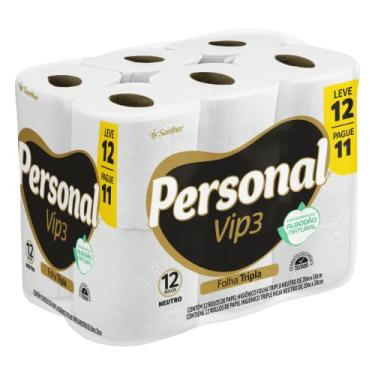 Imagem de Personal Papel Higiênico Vip Folha Tripla Com 12 Rolos De 20M