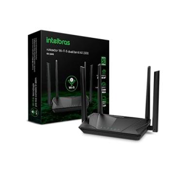 Imagem de Roteador Wi-Fi 6 Dual Band RX 1500 Preto Intelbras