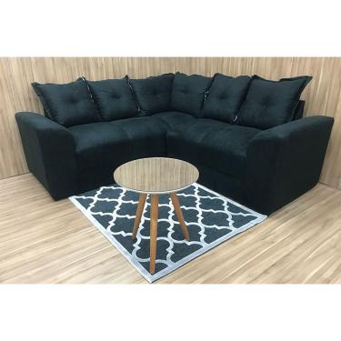 Imagem de Sofá Canto Preto 601 Belo