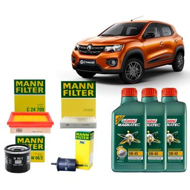 Imagem de Kit Revisão Troca De Óleo 5w40 e Filtros Renault Kwid 1.0 2017 2018 2019 2020 2021 2022...