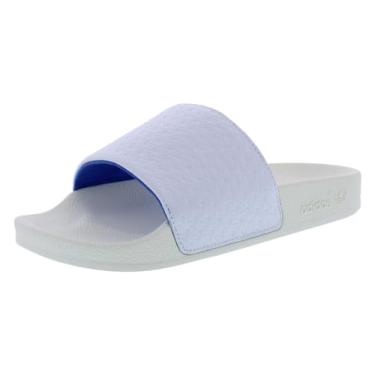 Imagem de adidas Adilette Chinelos de banho masculinos, Branco/roxo, 5