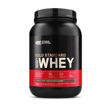 Imagem de 100% WHEY PROTEIN GOLD STANDARD (907G) NOVO RÓTULO - SABOR: DOUBLE RICH CHOCOLATE Optimum Nutrition 