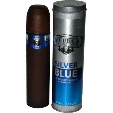 Imagem de Perfume Masculino Cuba Silver Blue Cuba Eau De Toilette Spray 100 Ml